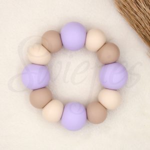 Bijtring | Lila, Beige, Crème