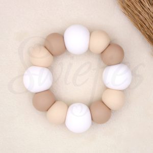 Bijtring | Wit, beige, crème