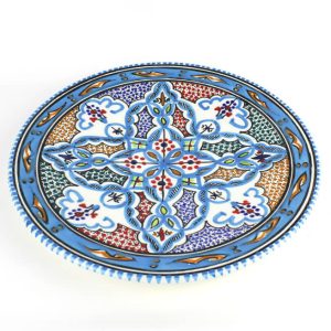 Tunesisch Servies – Handgemaakt Kleurrijk XL Bord 30cm