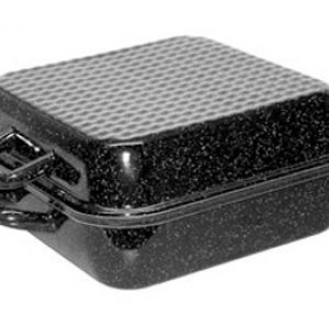 Riess – Braadpan met deksel – vierkant – zwart – 26 x 26 cm