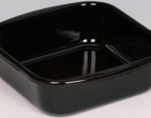 Riess – Ovenschaal – vierkant – zwart – 22 x 22 cm