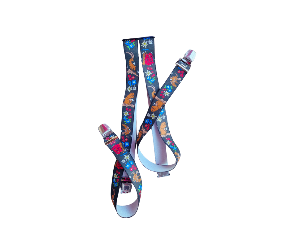 Hosenträger Alpenwelt – donkergroen