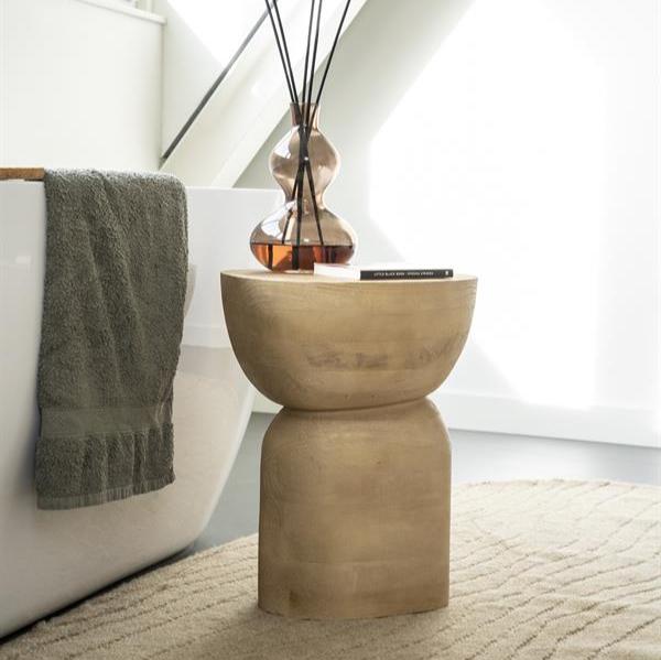 Bijzettafel Cobble | Naturel Mangohout - Afbeelding 2