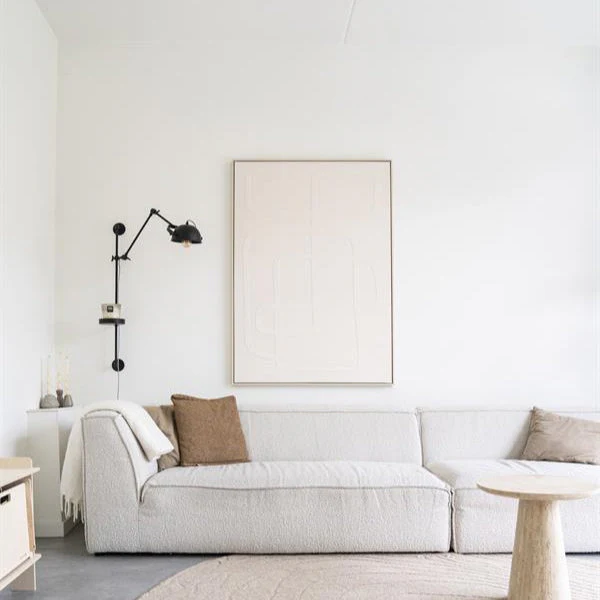 Wand decoratie Diana | Taupe Stof - Afbeelding 5