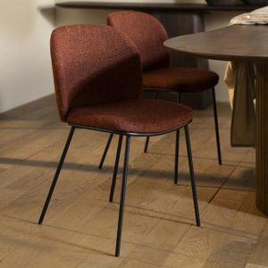 Eetkamerstoel Clypso | Terracota Polyester