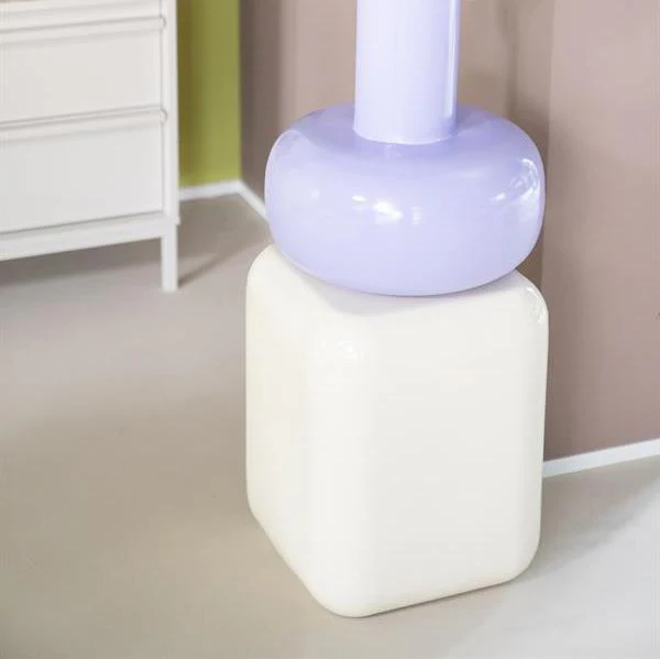 Poef Dixon | Beige Metaal - Afbeelding 4