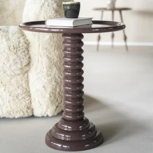 Bijzettafel Basco | Bruin Aluminium