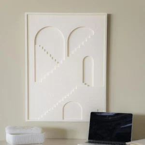 Wand decoratie Pluto | Wit Polyfoam