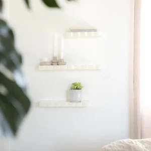 Wand decoratie Bloom | Beige Metaal