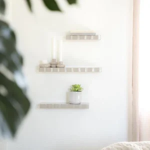 Wand decoratie Bloom | Taupe Metaal