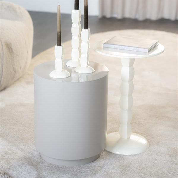 Bijzettafel Prinz | Beige Aluminium - Afbeelding 2