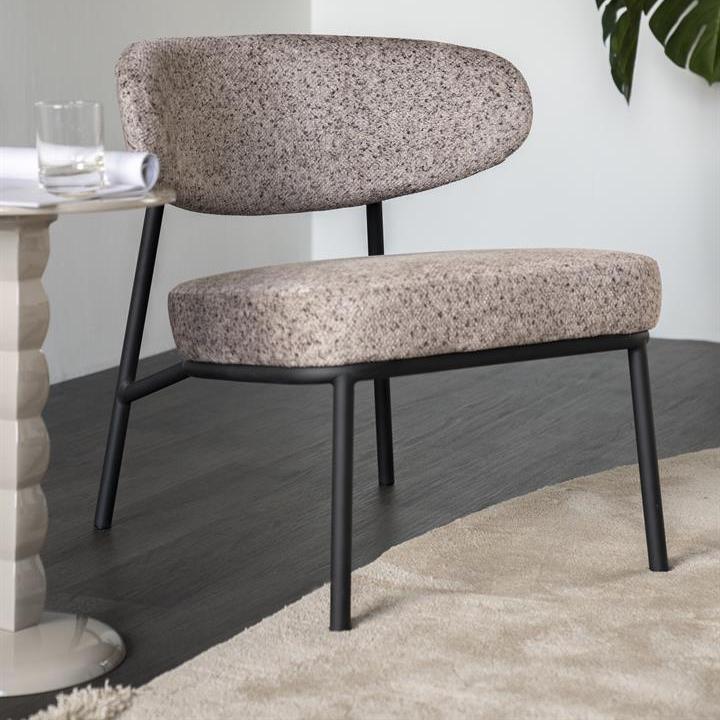 Fauteuil Jari | Taupe Stof - Afbeelding 2