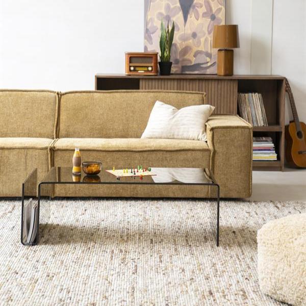 Salontafel Shadow | Bruin Glas - Afbeelding 2