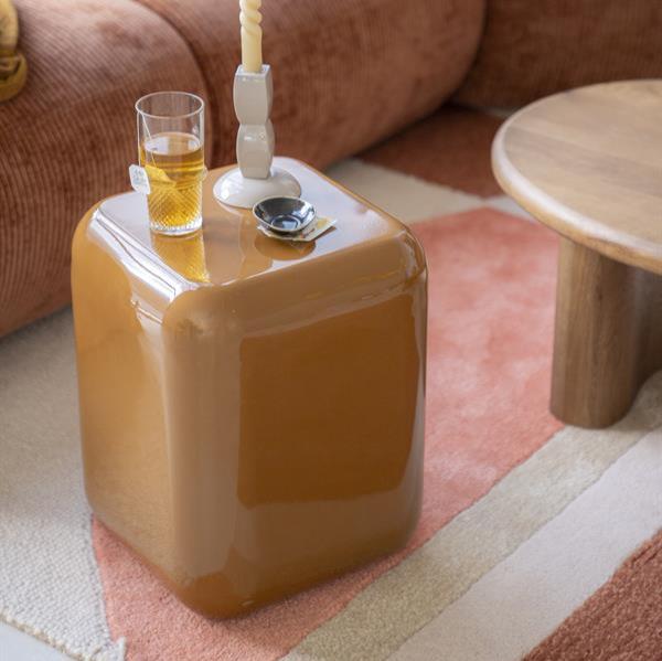 Poef Dixon | Bruin Metaal - Afbeelding 4