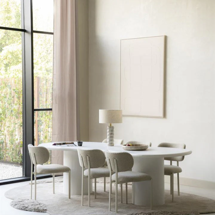 Wand decoratie Diana | Taupe Stof - Afbeelding 4