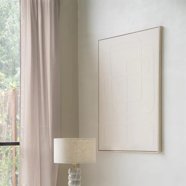 Wand decoratie Diana | Taupe Stof - Afbeelding 2