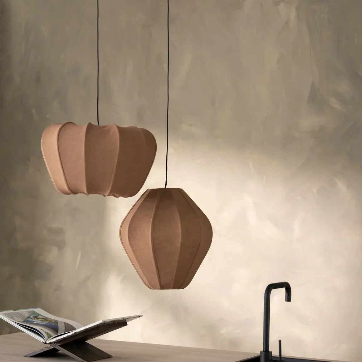 By-Boo Sora 1 – Plafondlamp Brown (Ø 48 cm) - Afbeelding 3