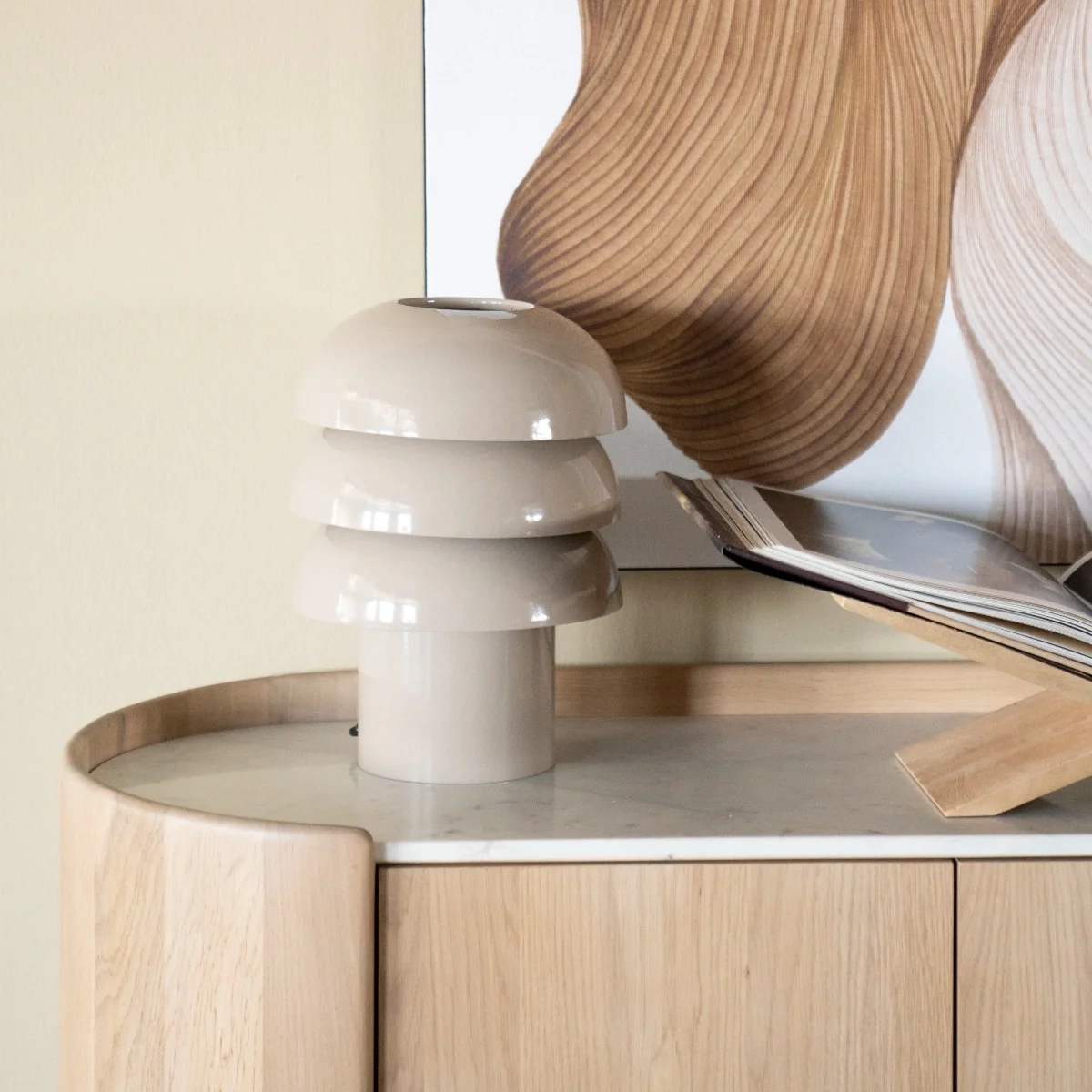 Curo tafellamp – Taupe - Afbeelding 5