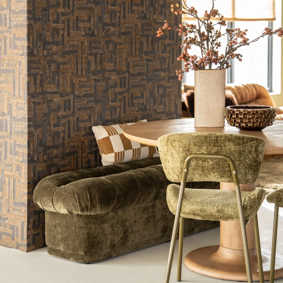 Zitbank Nook – stoffen design bank groen - Afbeelding 2