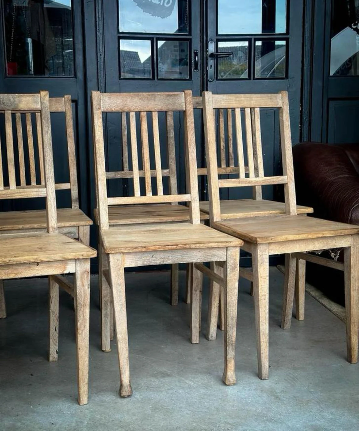 Oude Franse eetkamerstoelen - Afbeelding 4