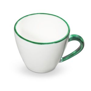 Cappuccinokopje – Rand groen – 0,16 ltr