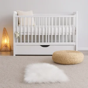 Tapijt - Wit vierkant - 38x38 cm – Zacht en Stijlvol - Antislip - Wasbaar