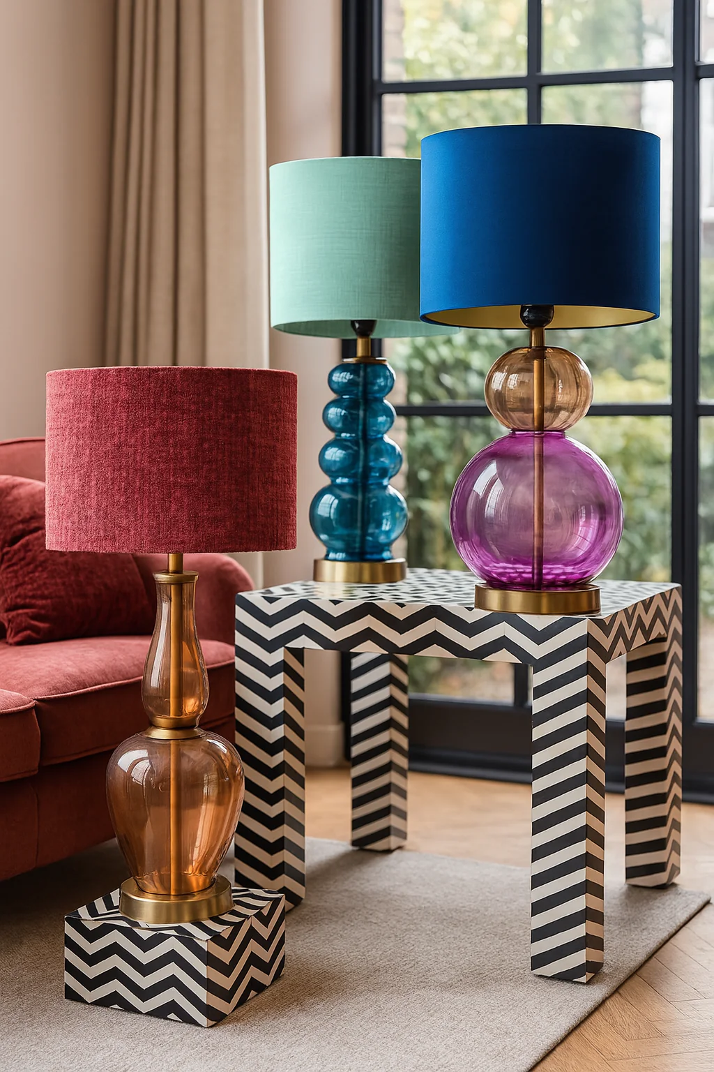 Loena glazen lampen voeten - Afbeelding 2