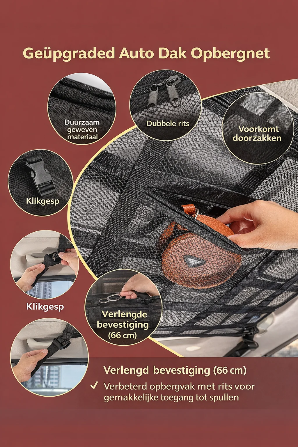 RoofNet™ | Slimme opbergruimte bovenin je auto - Afbeelding 6