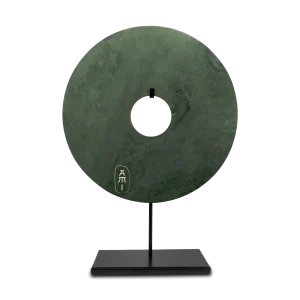 Chinees Jade bi-schijf groen Xl