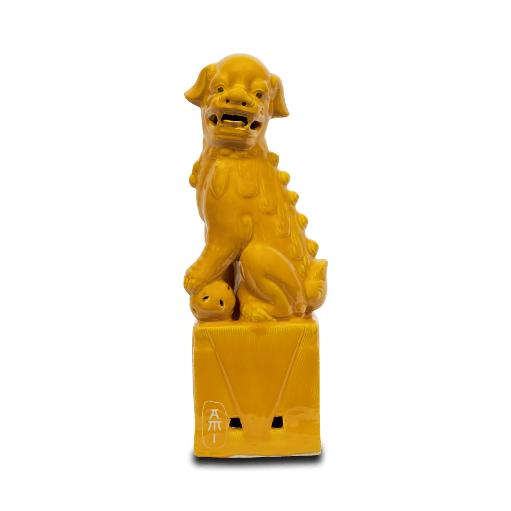 Chinese Tempel Leeuw geel - Afbeelding 4