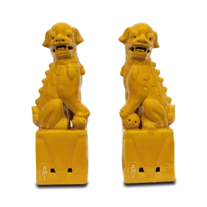 Chinese Tempel Leeuw geel