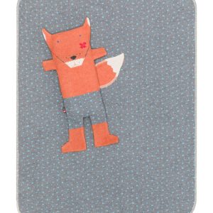 Kinderdeken met knuffel vos Fritzi – 70 x 90 cm