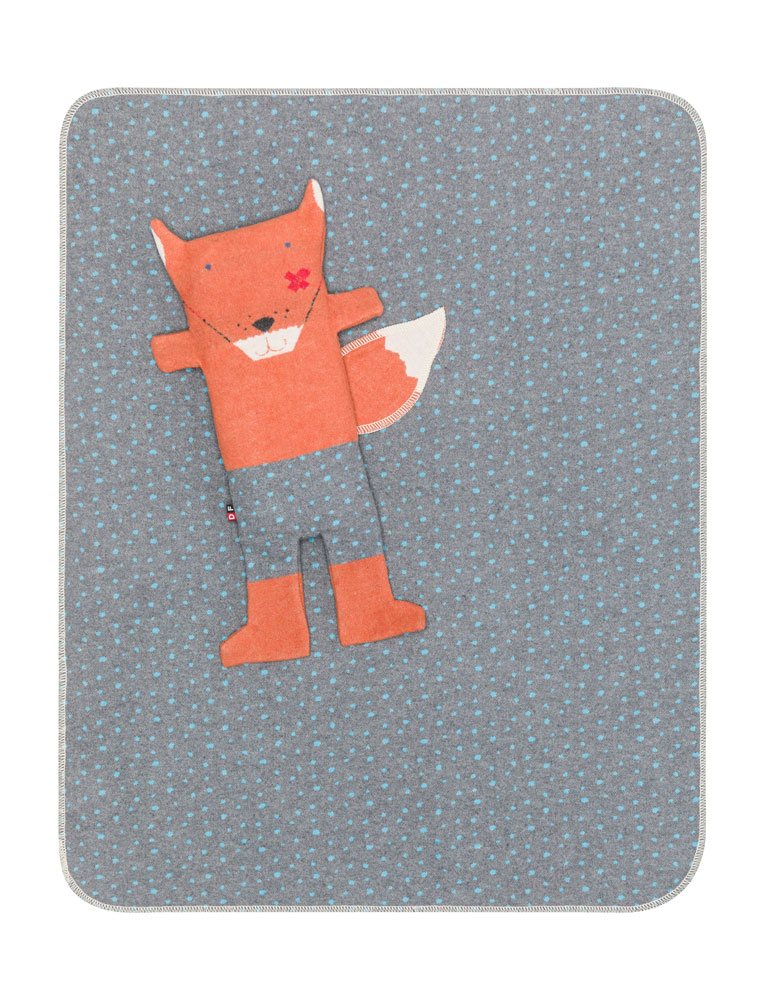 Kinderdeken met knuffel vos Fritzi – 70 x 90 cm - Afbeelding 2