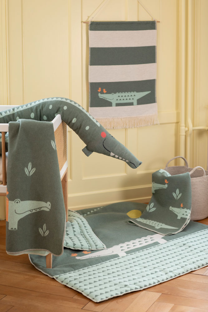 Babydeken krokodil Kroko – 70 x 90 cm - Afbeelding 5