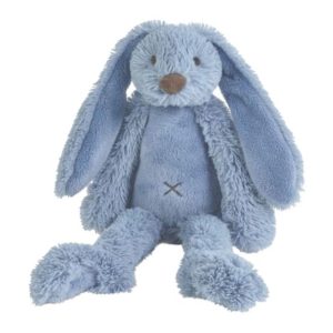Happy Horse | Rabbit Richie | Knuffel met naam | Deep Blue (38cm)