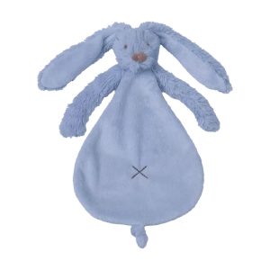 Happy Horse | Rabbit Richie | Knuffeldoekje met naam | Deep Blue