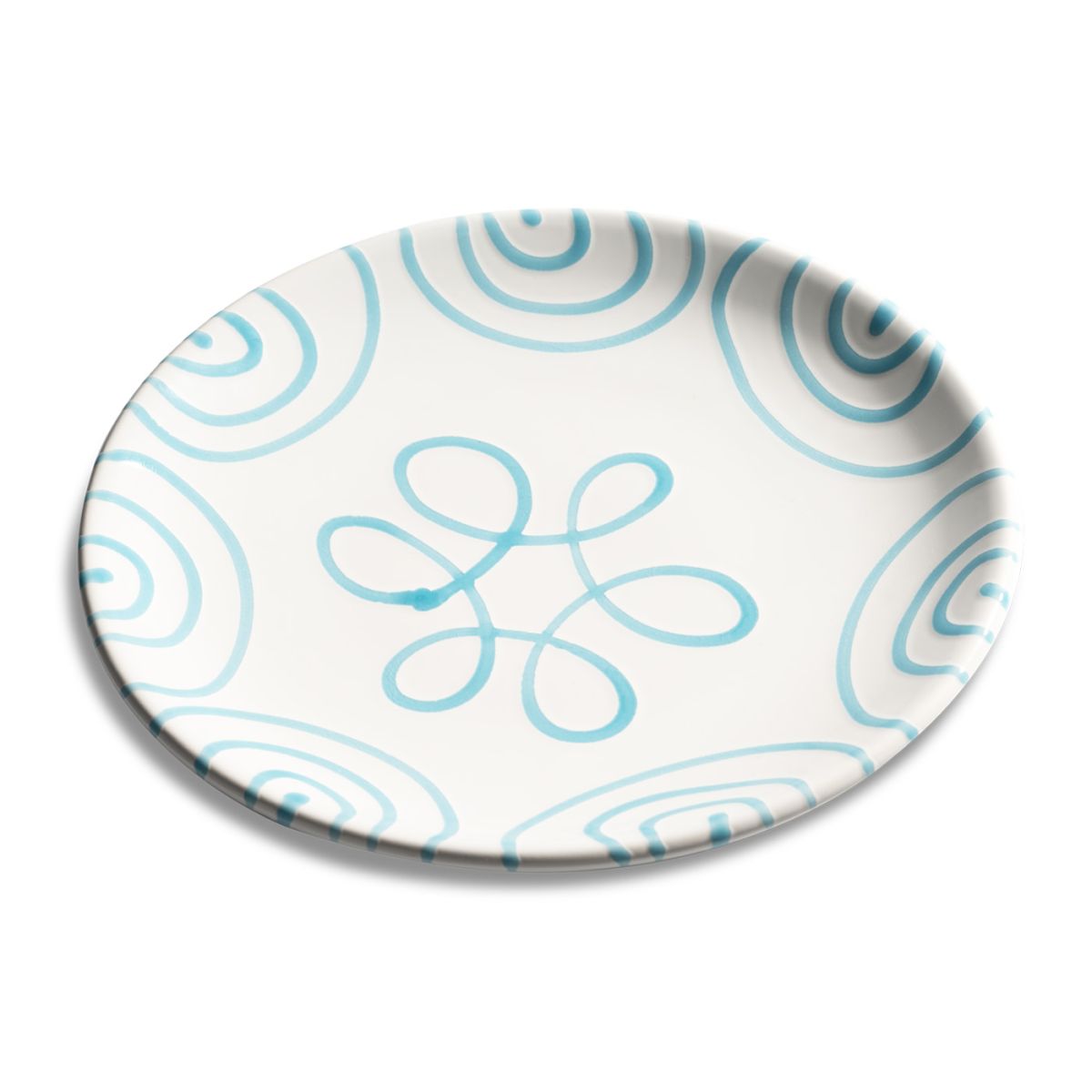 Dessertbord – Gevlamd turquoise – 20 cm - Afbeelding 2