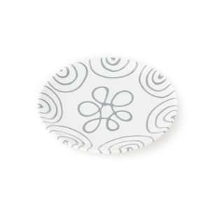 Dessertbord – Gevlamd grijs – 20 cm