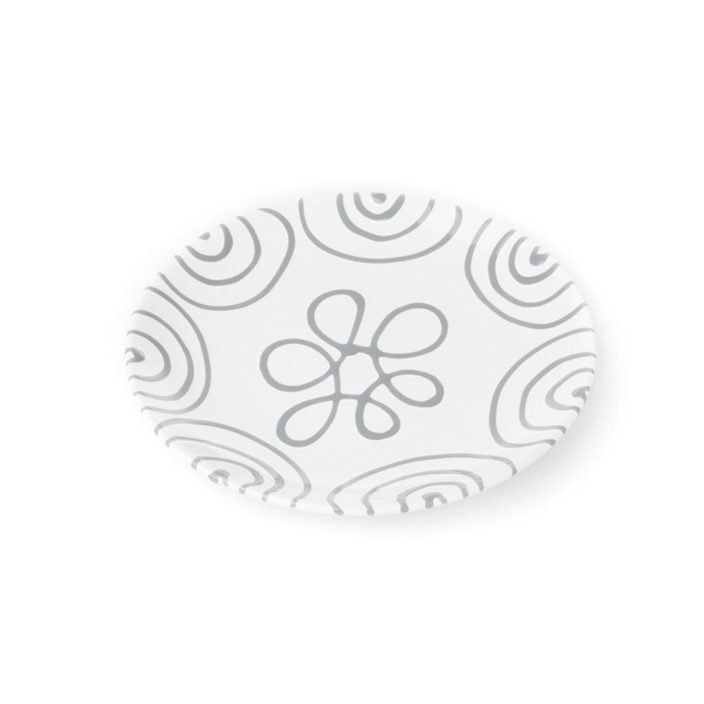 Dessertbord – Gevlamd grijs – 20 cm - Afbeelding 2