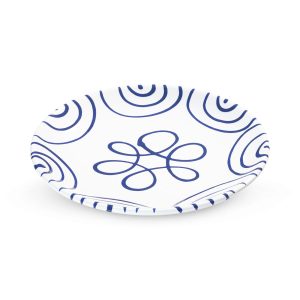 Dessertbord – Gevlamd donkerblauw – 20 cm