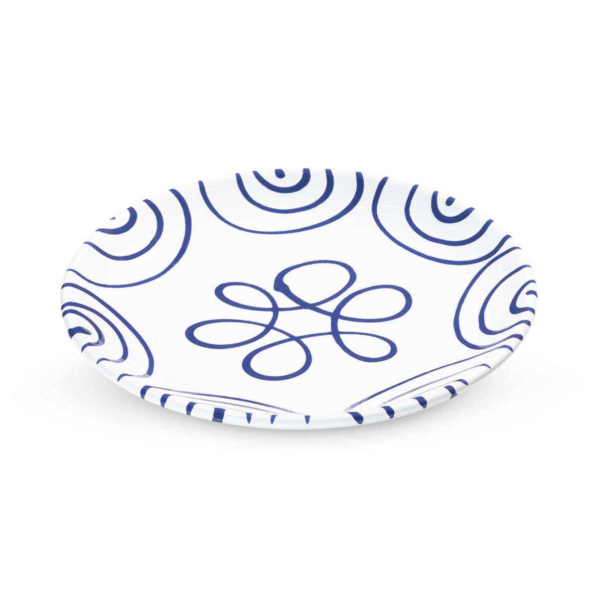 Dessertbord – Gevlamd donkerblauw – 20 cm