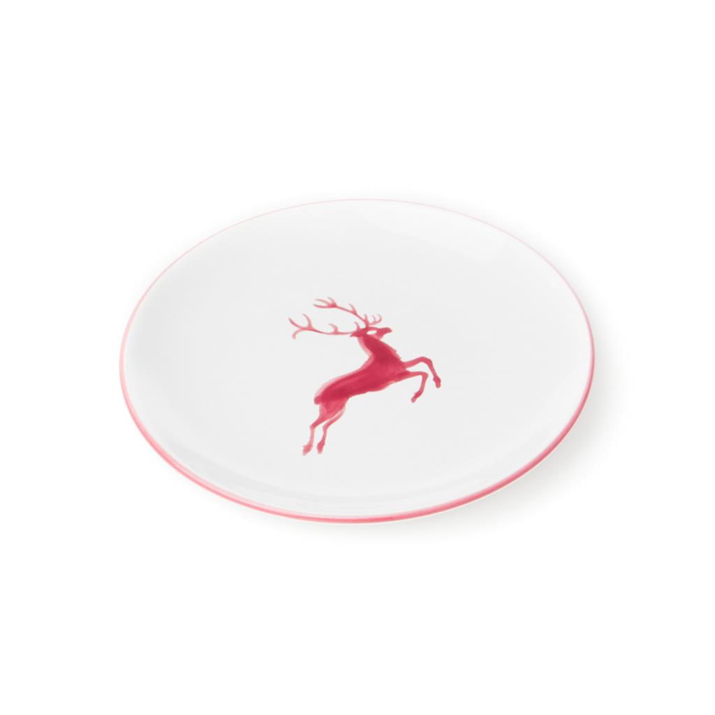 Dessertbord – Hert bordeauxrood – 20 cm - Afbeelding 2