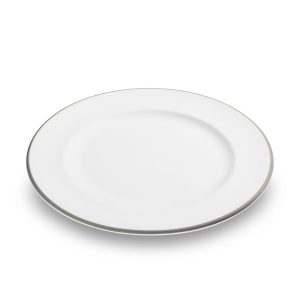 Dessertbord – Rand grijs – 22 cm