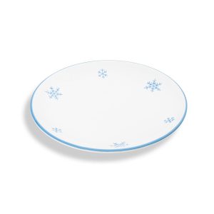 Dessertbord – Sneeuwkristal blauw – 20 cm