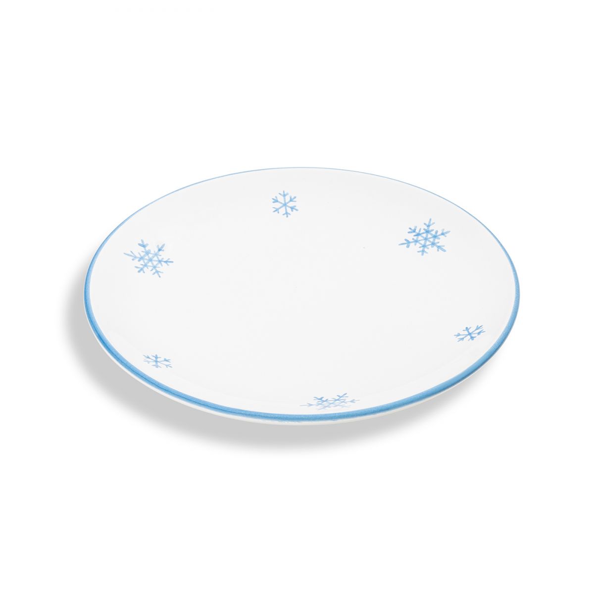Dessertbord – Sneeuwkristal blauw – 20 cm - Afbeelding 2