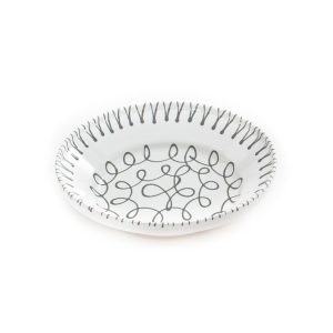 Diepe schaal – Gevlamd grijs – 28 cm