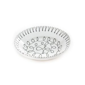 Diepe schaal – Gevlamd grijs – 32 cm