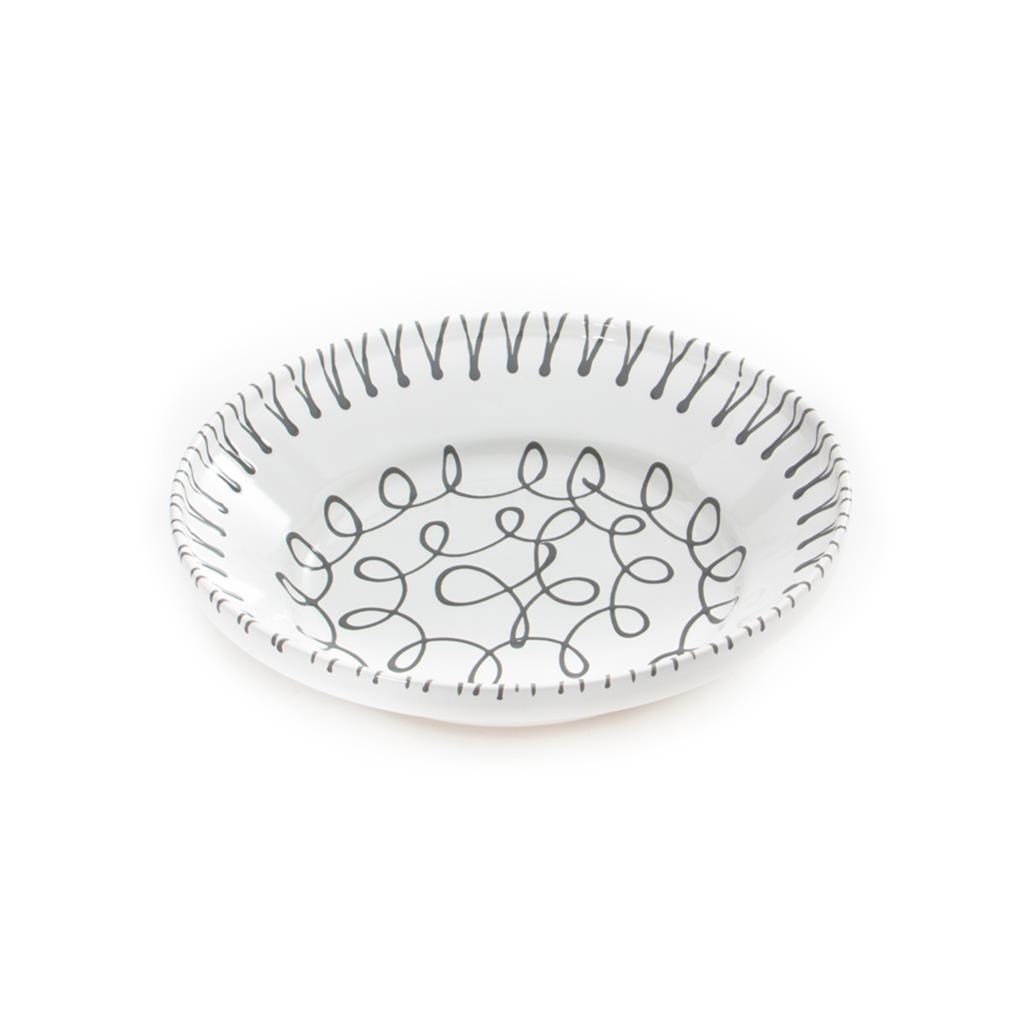 Diepe schaal – Gevlamd grijs – 32 cm - Afbeelding 2