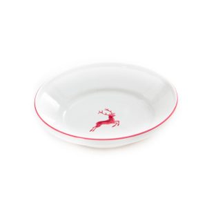 Diepe schaal – Hert bordeauxrood – 28 cm