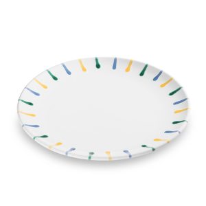 Dinerbord – Gevlamd Bont – 25 cm